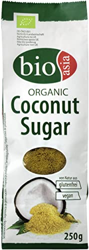 BIOASIA Bio Kokosblütenzucker, 100% rein, ohne Zusätze, von Natur aus vegan und glutenfrei (4 x 250 g) Cover