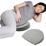 Wesiti 2 Pcs Pregnancy Wedge Pillows for Side Sleeping Small Wedge Pillow Maternity Pillows Belly Pillow for Sleeping Support Body, Legs, Back, Knees Novice Mom Gifts