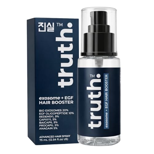 truth HAIR DENSITY GROWTH SPRAY 2 months use. EXOSOMES 20% + EGF OLIGOPEPTIDES 10% + REDENSYL 5% + PROCAPIL 5% + BAICAPIL 5% + ANAGAIN 5% + CAPIXYL 5%. ADVANCED KOREAN HAIR TREATMENT