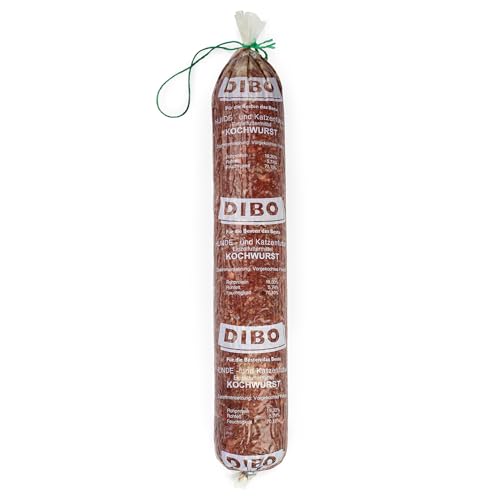 DIBO Kochwurst - Hundewurst Katzenwurst - Qualität Wurst für Hund und Katze - 1 Stück à 950g (Rot)