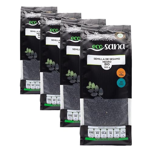 SESAMO NEGRO BIO 300G ECOSANA (Paquete de 4)