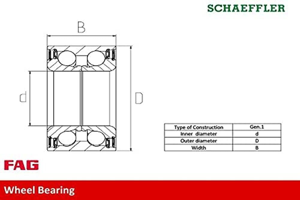 FAG Kit cuscinetto ruota 713623470 Compatibile con: OPEL AGILA, AGILA, SUZUKI IGNIS I, IGNIS II, LIANA, LIANA Schrägheck, SPLASH, SWIFT III, SWIFT IV, WAGON R+ Schrägheck