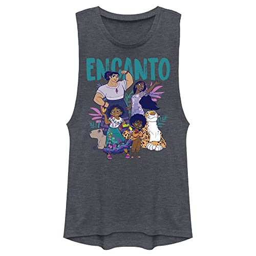 Débardeur Disney Pixar Encanto vêtement femme bleu denim chiné taille M