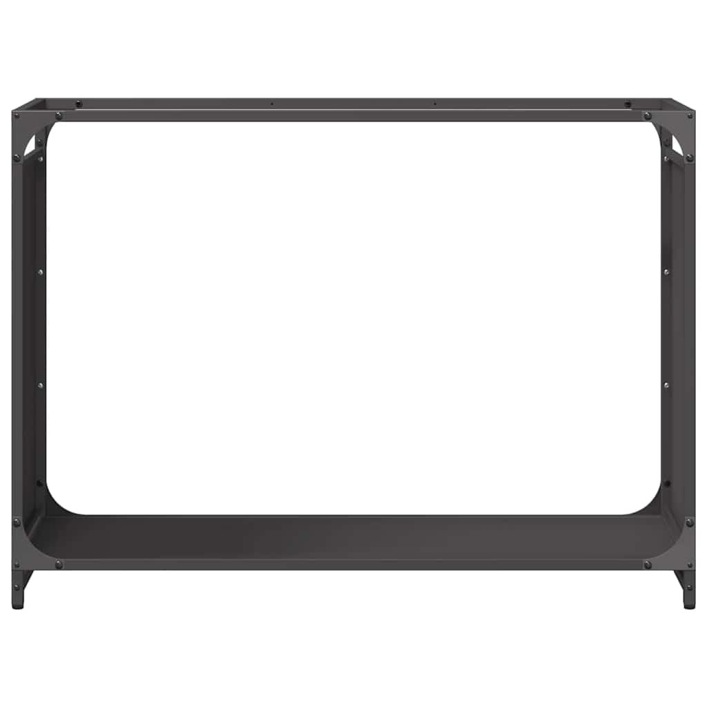 Portant Madera Calefacción Negro 90x28x65 cm