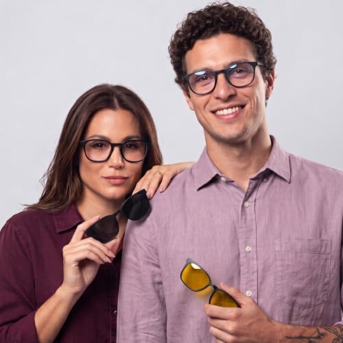 Image of 3-in-1 Magnetic Clip On Sunglasses for Men & Women