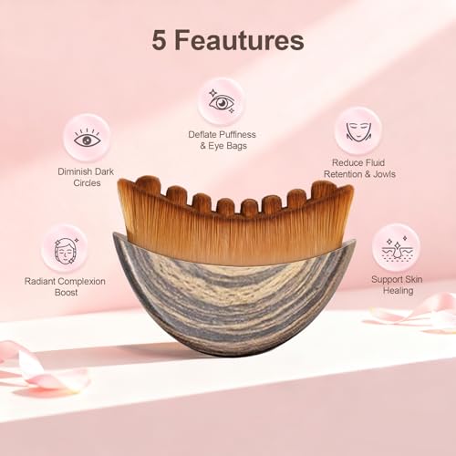 image for Yqzjjjust Lymphatic Contour Face Brush, Manual Lymphatic Drainage Mass
