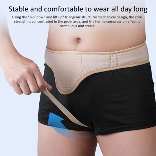 Faja para Hernia Inguinal Ajustable Talla M Beige miniatura 6