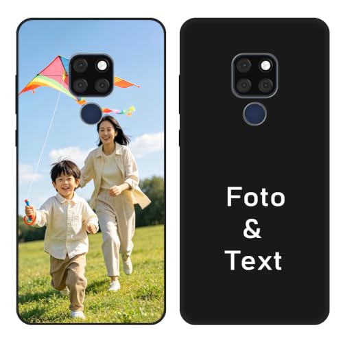 YonderYM Case Compatible with Huawei Mate 20, Custom Photo Text Name Customized Personalized Gift Cover Black TPU