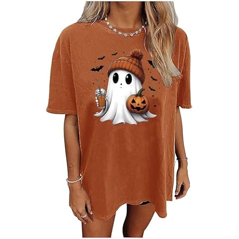 Halloween Oversized T-Shirts for Women Cover