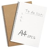 Cuaderno de rayas: el espaciado de líneas del cuaderno de espiral es fijo, con diseño en espiral, que se puede girar 360 grados, y hay suficiente espacio para asegurar que lo que se debe grabar se graba en el bloc de notas.