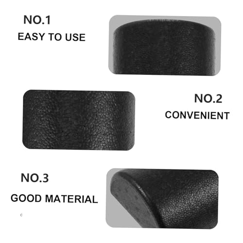 Rodillo de espuma de alta densidad para yoga y masajes, color negro, accesorio ligero para fitness, equilibrio, flexibilidad, fortalecimiento y ejercicios de rehabilitación miniatura 6