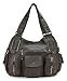 Scarleton Double Zipper Washed Shoulder Bag H133621 - Coffee