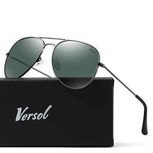 Image of Aviator Sunglasses for Men Women, Polarized Mirrored UV400 Lenses, Lightweight & Classic for Driving & Outdoors