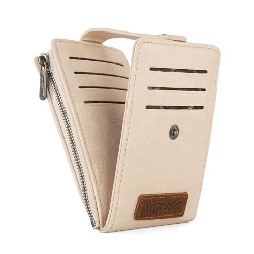 Portafoglio da donna a due ante vintage porta carte da sottile e minimalista tasca marrone chiaro Minimalista