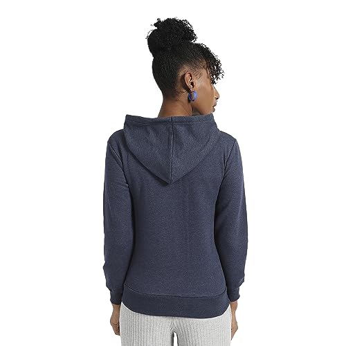 Image of PINACOLADA Women's Zip-Front Hoodie with Angled Open Pockets for Casual Wear | Hooded Neck | Long Sleeve | Zipper Closure | Cotton Sweatshirt Crafted with Comfort Fit for Everyday Wear