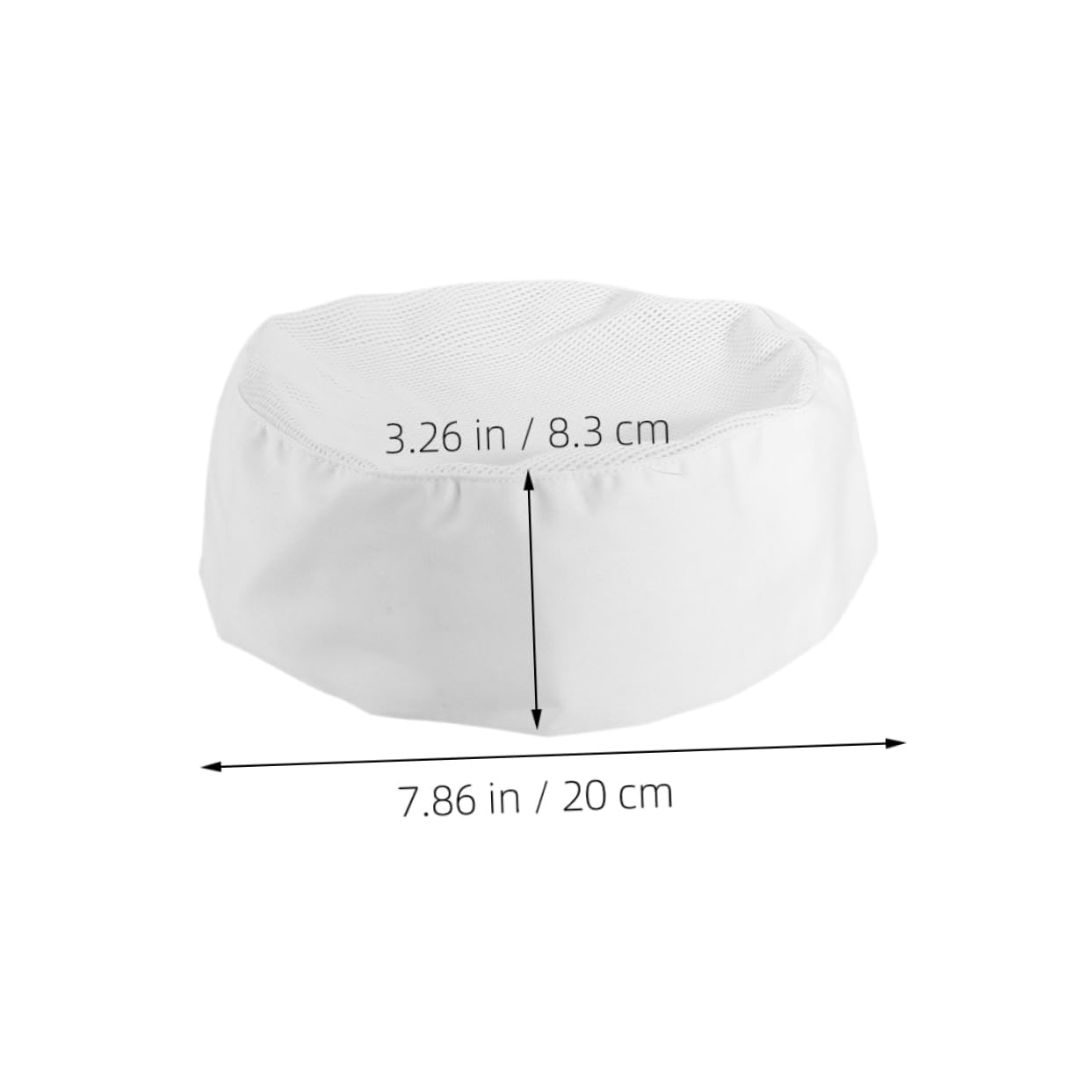 Beavorty 2pcs Unisex Elastic Chef Hats with Breathable Mesh Top Kitchen Cooking Caps for Men Women Lightweight Oil Stain Resistant Food Service Headwear White