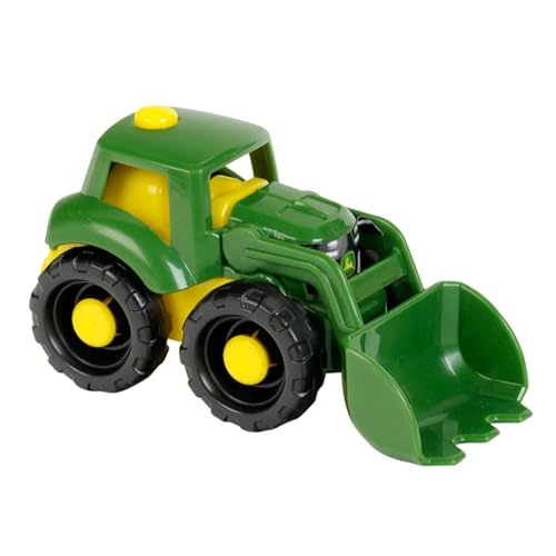 Theo Klein 3960 John Deere Traktor, 1:50 I Stabiles Sandkasten-Fahrzeug I Aus robustem, recyclebarem Kunststoff I Spielzeug für Kinder ab 18 Monaten