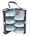Creative Options Creative Options Bead & Embellishment Tower-5.375"X5.25"X9.5" Black, Magenta, Silver
