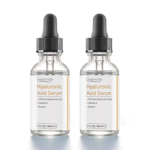 Hyaluronic Acid Serum for Face2 oz, Pure Organic HA Hydrating Serum Prevent Aging Wrinkle, Moisturizer for Dry Skin and Fine Lines Non-greasy Smooth All Skin