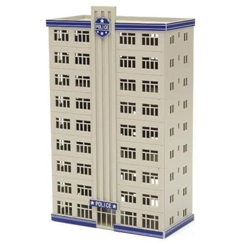 EatingBiting（R） DIY 1:150 Outland Models Police Railway Department Building Scene N Scale Models for Sand Table Garden Micro Landscape Ornaments Decor