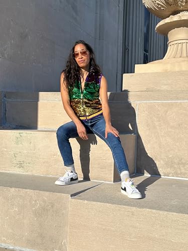 Adult Sequin Mardi Gras Vest - Small - 3X Large2