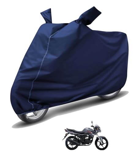 Image of Auto Hub Waterproof Bike Cover Compatible with Yamaha SZ-S Dustproof, UV Protection Two Wheeler Bike SZ-S Cover - Blue