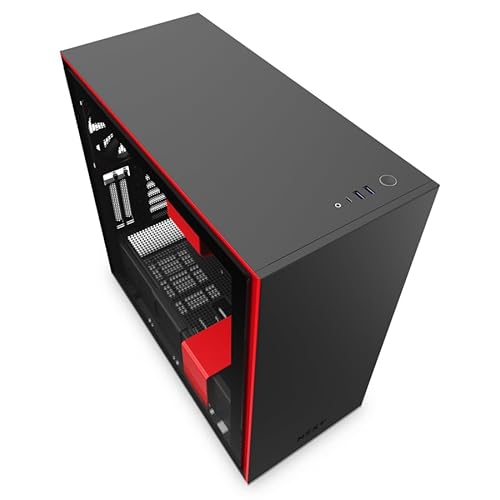 Gabinete H710I Matte Black/Red - Ca-H710I-Br, Nzxt, 32355