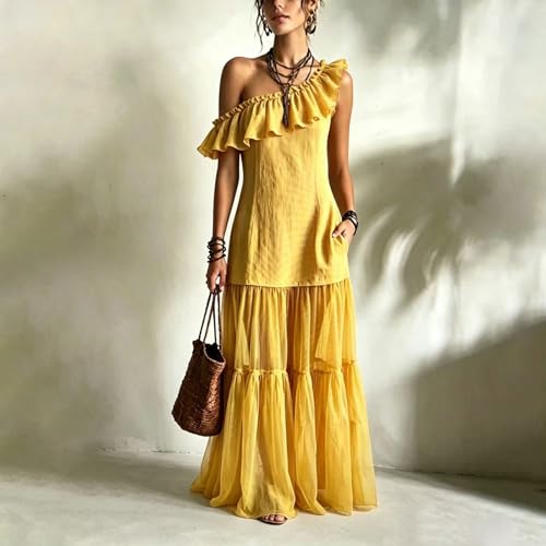 Robe chemisier sans manches au design fluide et décontracté
