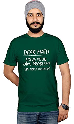 WorkshopGraphic Printed T-Shirt for Men & Women | Funny Dear Math Tshirt |Collage Student tee Funny Maths Noun Shirt| Round Neck Tees | 100% Cotton T Shirts | Short Sleeve Tshirt