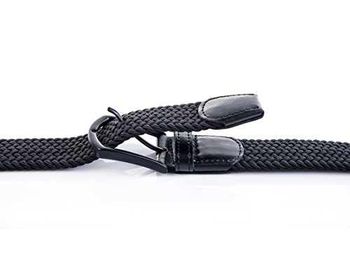 Image of 2pcs Men's Stretch Woven 1.3 inch Wide Elastic Braided Belts