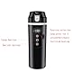 EIMZU DC 12V/24V Wasserkocher, 400ml Auto Wasserkocher, Wasserkocher Auto Zigarettenanzünder, Auto Heizbecher mit Anti-Spill Deckel mit LCD-Anzeige mit Einstellbarer