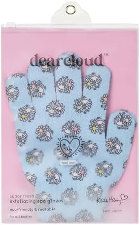 dearcloud Exfoliating Spa Gloves – Body Scrubber (Pink & Taupe) image 4