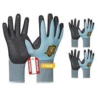 G4P Multi Flex Cool&Touch - Arbeitshandschuhe mit Touchscreen-Funktion, 2 Paar, Kühlende Thermatech-Faser, Nitril-Mikroschaum Beschichtung, Gr. L (Gr. 9), Farbe: Blau/Schwarz