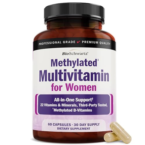 Methylated Multivitamin for Women for Healthy Skin, Hair & Nails, 60ct