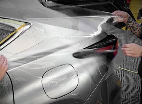 Image of WALLMATE Lemination Transparent Vinyl Film Wrap Car & Bike Protective Self Adhesive Sheet Roll 40x102 /Cm