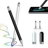 🖊【Lieferinhalt】--2 Stk. 2-in-1-Gel-Stylus-Stifte, 2 zusätzliche austauschbare Disc-Spitzen. Der Austausch kann innerhalb einer Sekunde ohne Werkzeug erfolgen. Verlängern Sie die Lebensdauer des Stylus-Stifts.