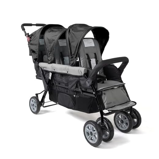 Best triple umbrella stroller Gaggle Compass 3-Seat Stroller