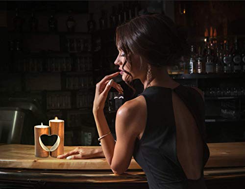 ChasBete Candelabros Decorativos de Velas, Portavelas Madera Romántica Corazón, Portavelas Decoracion para Decoración Hogar - imagen 6