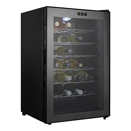 Cookology CW28BK 28 bottle Thermoelectric Wine Cooler, Less Noise & No Vibration