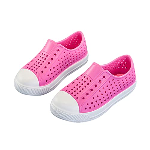 QLZ Toddler Kids Water Shoes for Boys Girls Garden Sandals Rubber Shoes Beach Sneakers, Slip-on Anti-Slip Lightweight…