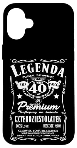 1986 40 Urodziny Polska Koszulka Urodzinowa Prezent 40 Lat �X�}�z�P�[�X iPhone 16 Plus �p