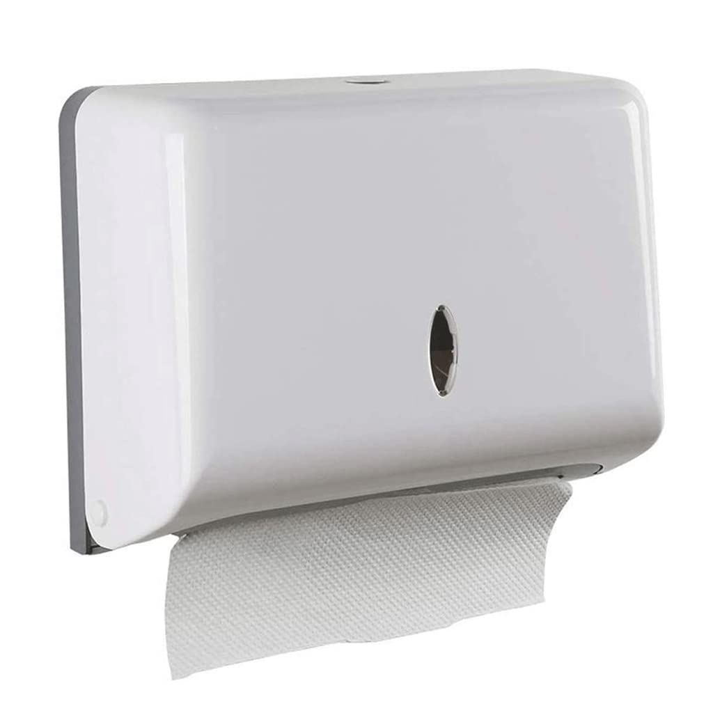 Toallas Despachador Dispensador de toallas de papel montado en la pared, dispensador de toallas de mano impermeable, soportes de toallas de papel de gran capacidad sin perforación para baño práctico