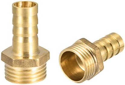 1/4 Inch Brass Adapter Brass 1/4 Inch Hose Barb To 1/4 Male NPT Fitting - Straight Connector For Fuel, Air, Water Applications Womens Vests In Outerwear - Foto 12