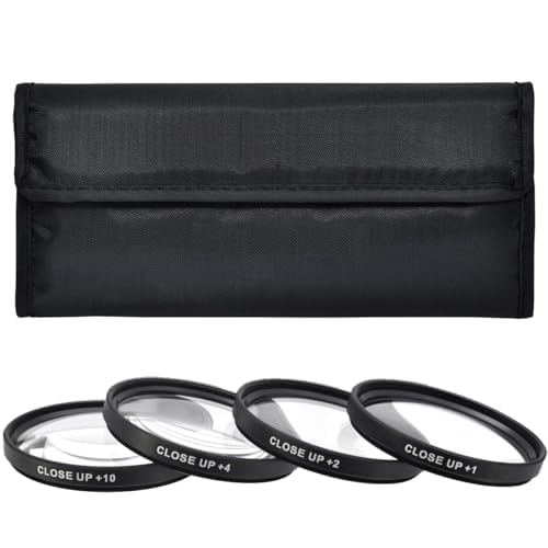 Acuvar Close-up Filter Kit 67mm +1/+2/+4/+10 Lens Set 67mm Filters for Digital Cameras and DSLR Cameras, Macro Lens Kit for Canon, Nikon, Sony, FujiFilm, Olympus, Pentax, Sigma, Tamron Digital Cameras
