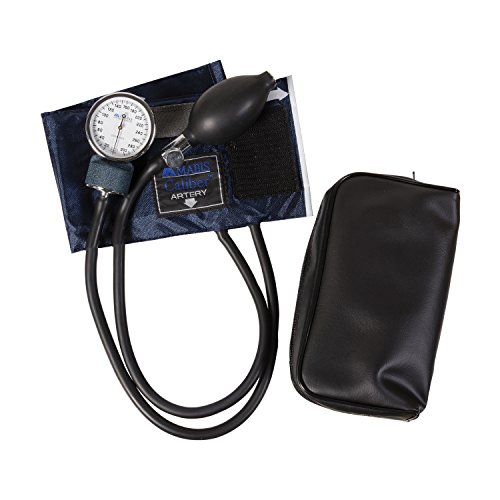 Mabis Aneroid Sphygmomanometer, Pediatric Cuff Size 7.2" To 11.3", Professional Manual Blood Pressuer Cuff With Zipper Case, Caliber Series, Child Cuff #TOP3