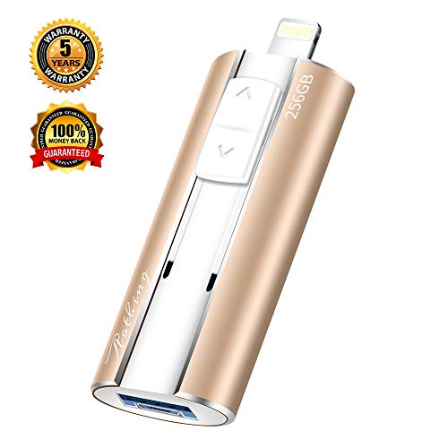 USB Flash Drive for iPhone, Aothing iPhone Flash Drive 256GB photostick Mobile