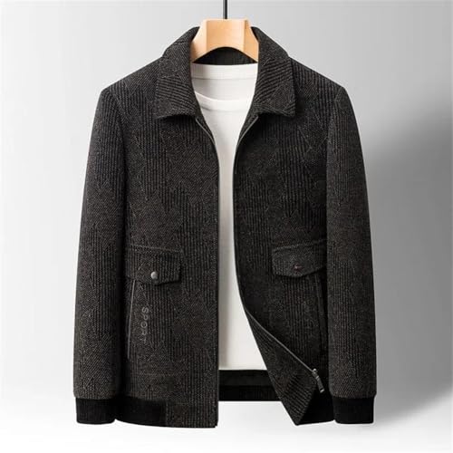 Disimlarl Men Thicken Keep Warm Business Jackets Solid Casual Zipper Coats Social Solid Pocket Jacket2