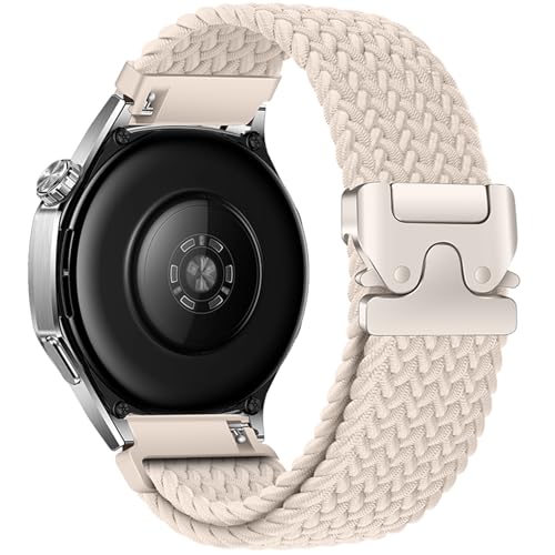 Image of XMUXI 22mm Watch Band Compatible with Huawei Watch GT6 GT5 /GT 4 46mm Nylon Strap Huawei Watch 4 Band for GTR 4 Venu 2 /3,Vivoactive 4 Braided Watch Belt Parachute Metal Clasp(No Watch)
