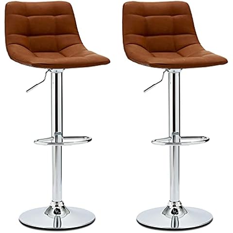 Furnhouse Ibbe Design Juego de 2 Marrón Taburete de Bar Cover