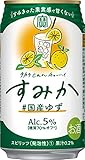 タカラcanチューハイ すみか #国産ゆず[チューハイ 5度 日本 350ml×24本 缶]